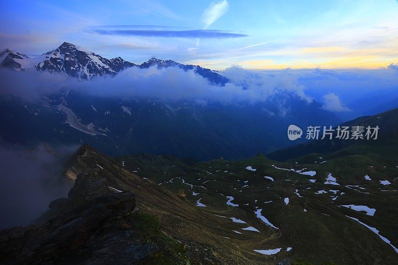 奥地利泰洛景观，Hohe Tauern国家公园，大格洛克纳高山公路